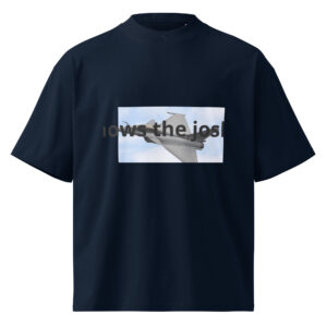 Unisex organic oversized high neck t-shirt